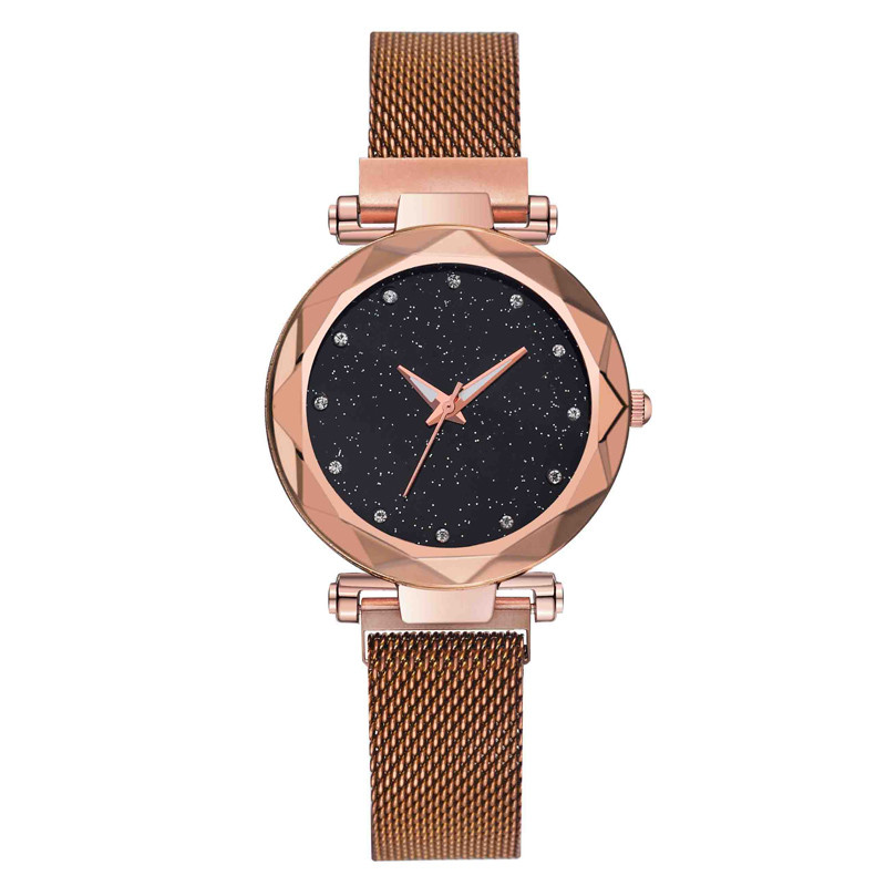 WJ-7921 2019 Newest Vibrating Sound Explosions Stock Wholesale Ladies Star Quartz Alloy Lazy Watch Magnet Buckle Women watch