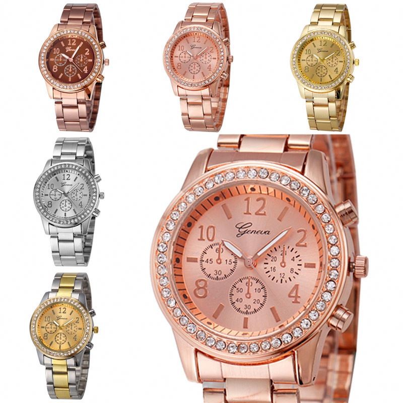 WJ-6433 Crystal Rhinestone Charming Beautiful Elegant Fashion Fancy Wristwatch