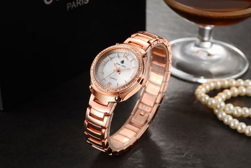 Wal-Joy Brand Stainless Steel Back Japan Movement Women Waterproof Watch WJ9005