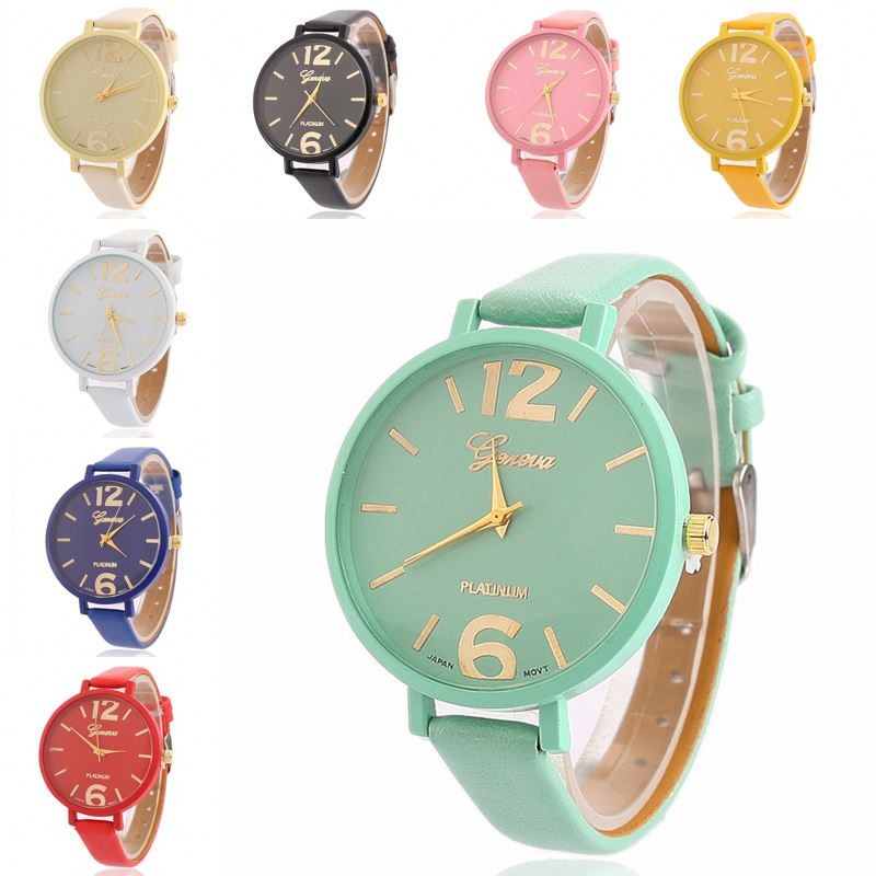 WJ-3946 Factory Direct Cheap Watch Best Selling PU Leather Promotional Woman Watches Girl HandWatch for Student