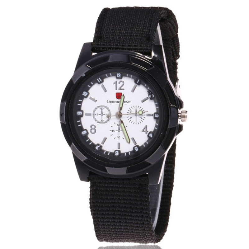 SW-545 Hot Sale Fashion Nylon Band Quartz Army Men Watch
