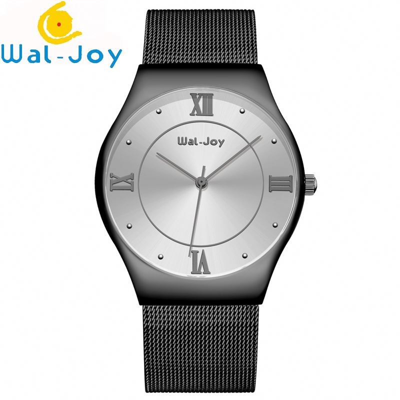 Wal-Joy Brand Men Fashion Quartz 3ATM Waterproof Mesh Belt Wrist Watch WJ8003