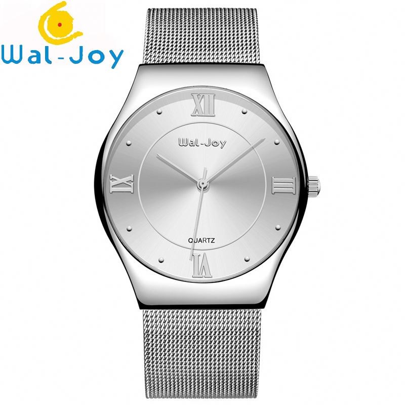 Wal-Joy Brand Men Fashion Quartz 3ATM Waterproof Mesh Belt Wrist Watch WJ8003