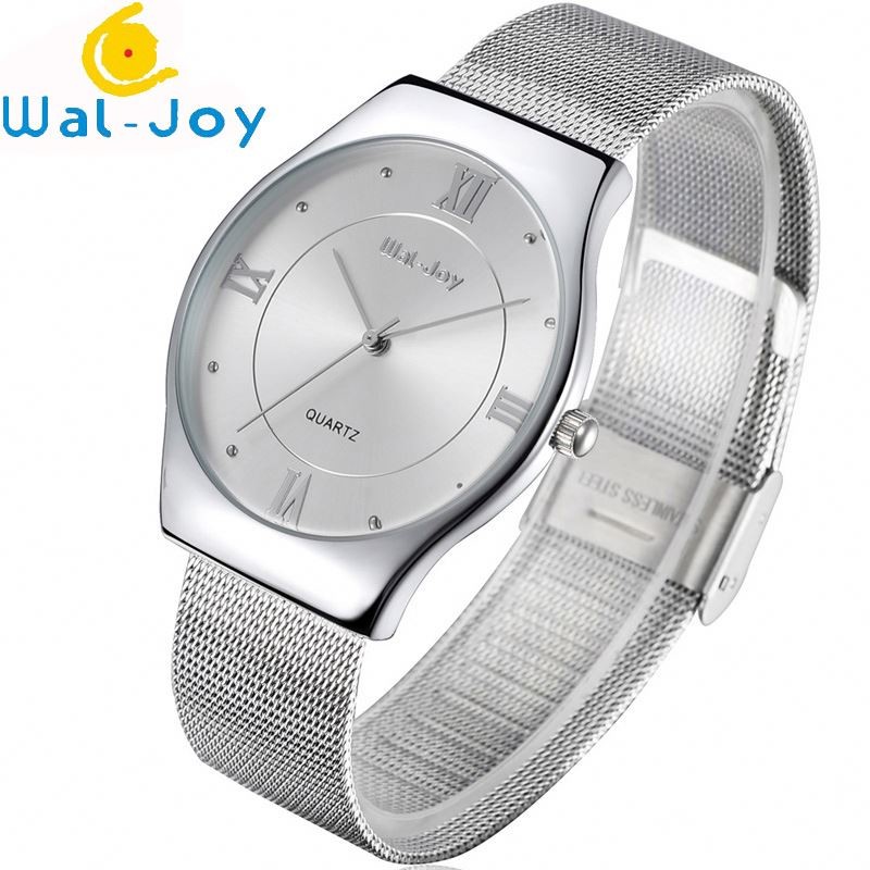 Wal-Joy Brand Men Fashion Quartz 3ATM Waterproof Mesh Belt Wrist Watch WJ8003