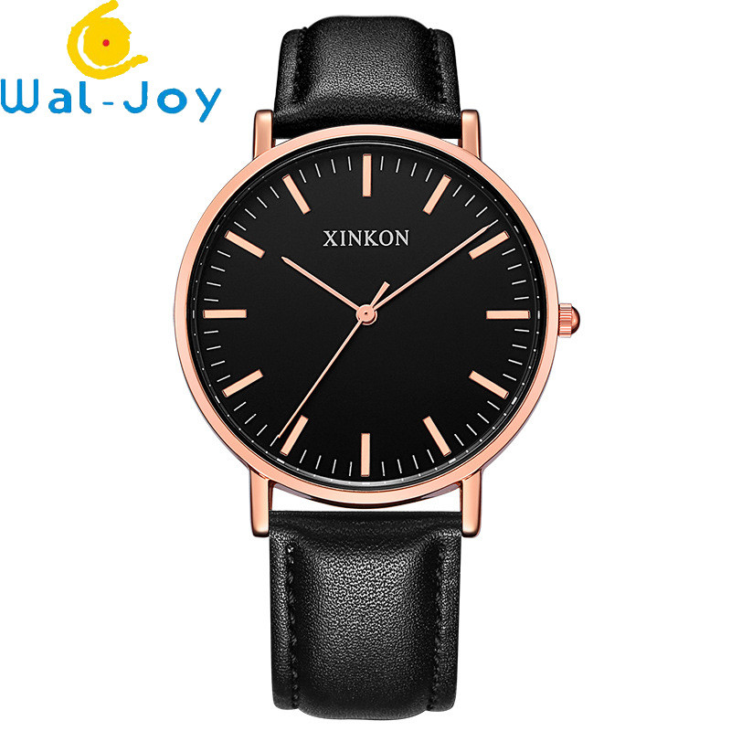 WJ-3751-3 New design unisex quartz watches high quality leather handwatches waterproof wristwatches