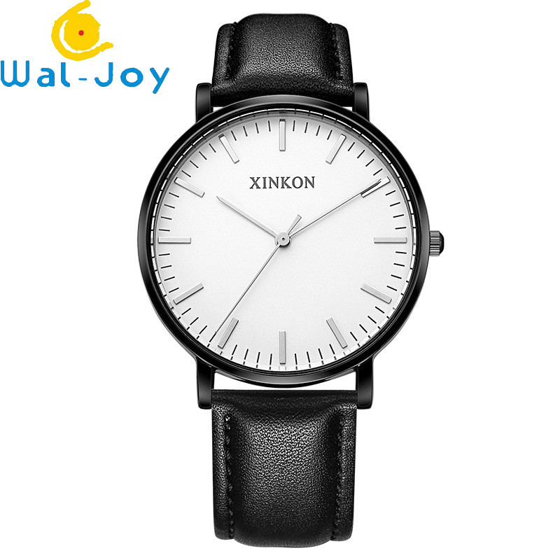 WJ-3751-3 New design unisex quartz watches high quality leather handwatches waterproof wristwatches