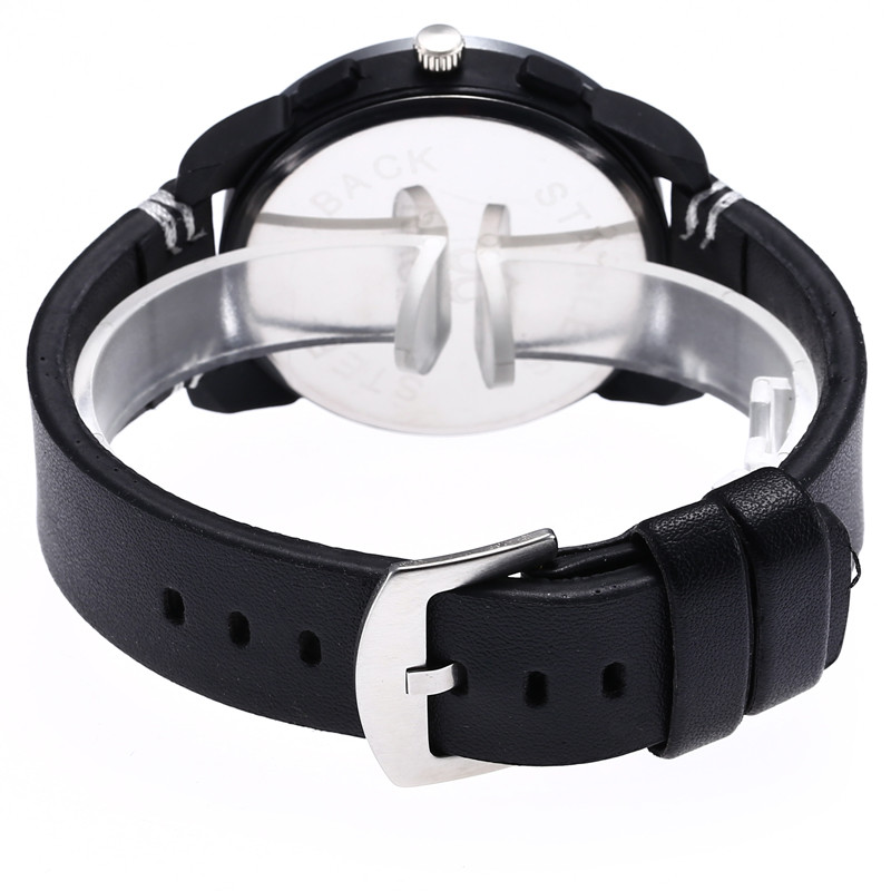 WJ-7970 Fashion Mens Quartz Leather Watch