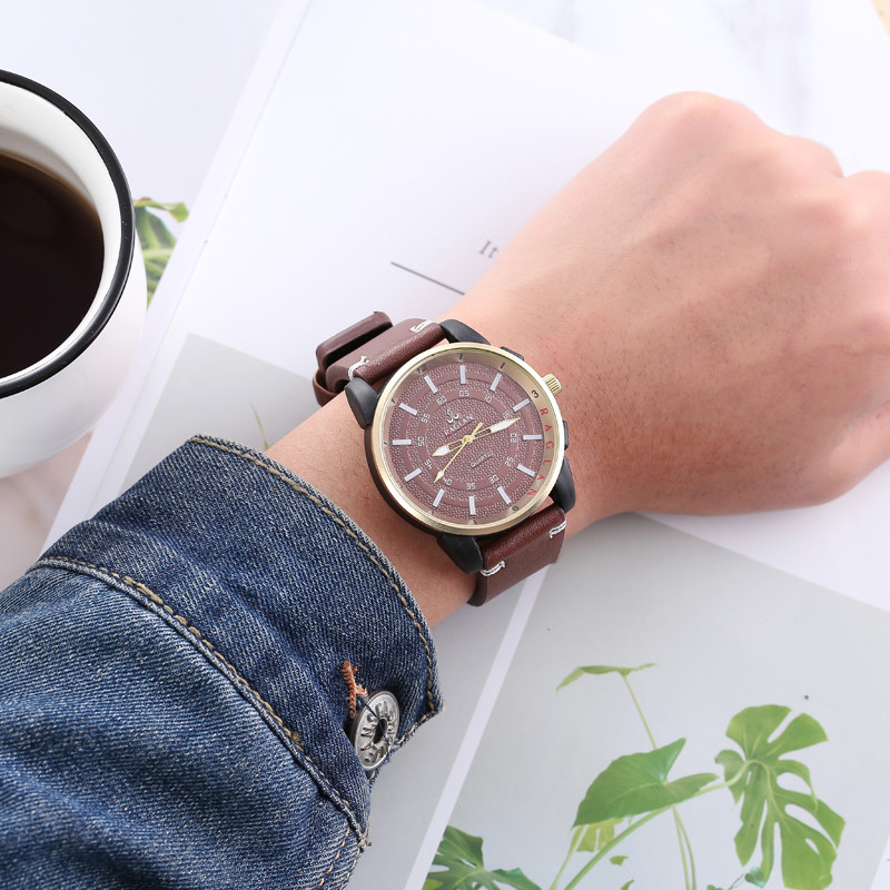 WJ-7967 Hot Sale Watches Men Wrist  Fashion Leather Men Analog Watch