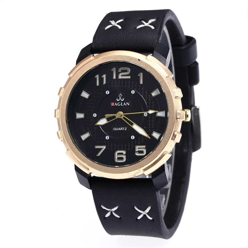 WJ-7968 New Style Leather Strap Style Leather Band Smart Watch For Men