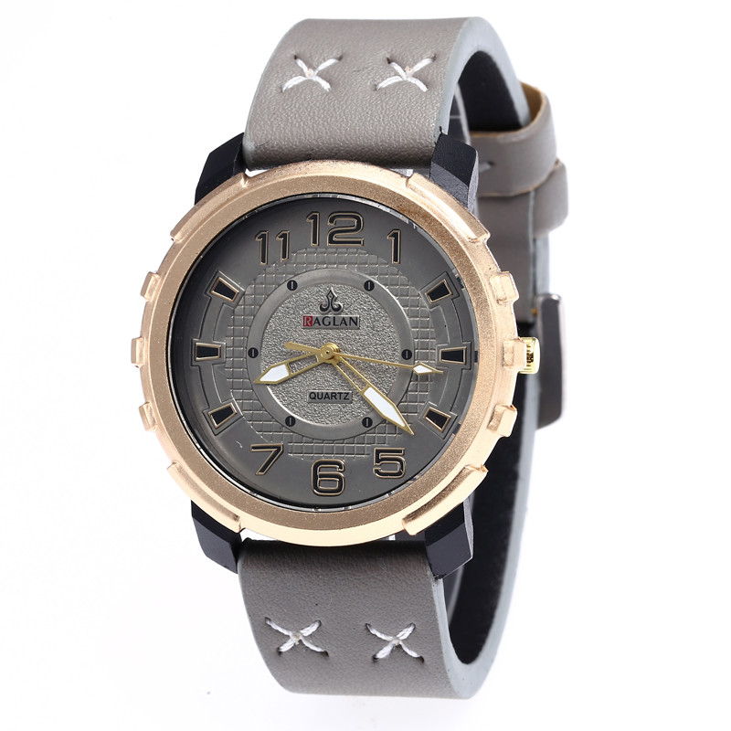 WJ-7968 New Style Leather Strap Style Leather Band Smart Watch For Men