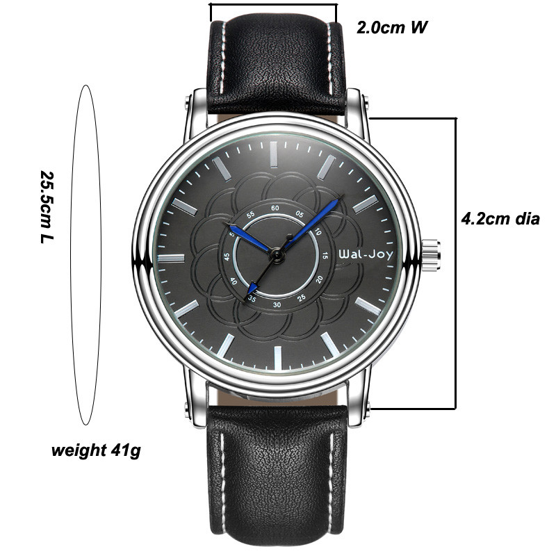 WJ-8108 Waterproof Leather Band Simple Fancy Feature Charming Quartz Waterproof OEM Custom Watch
