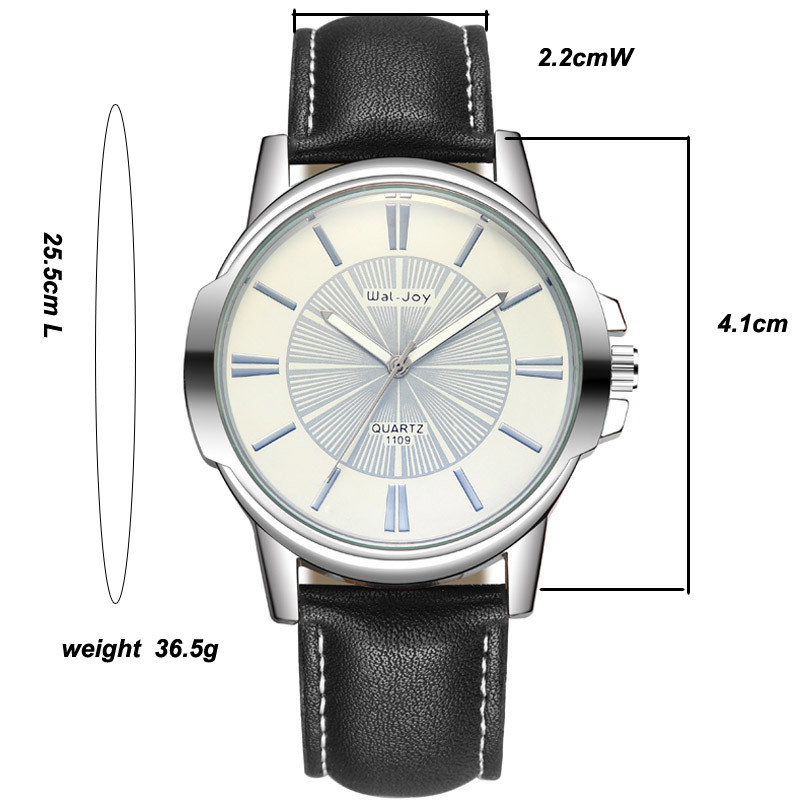 WJ-8103 Vogue Business Men Watches Small MOQ Handwatches Factory Hot Selling Leather Wrist Watches