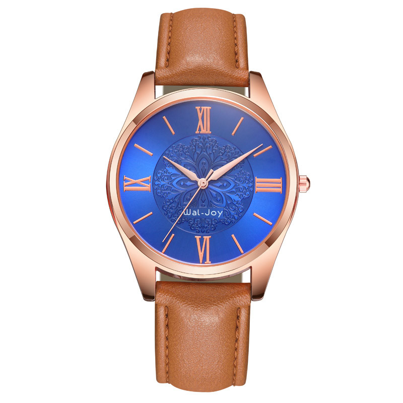 WJ-8104 Newest Style Leather Band Handwatches for Men Concise Cheap Business with Waterproof Men Watches