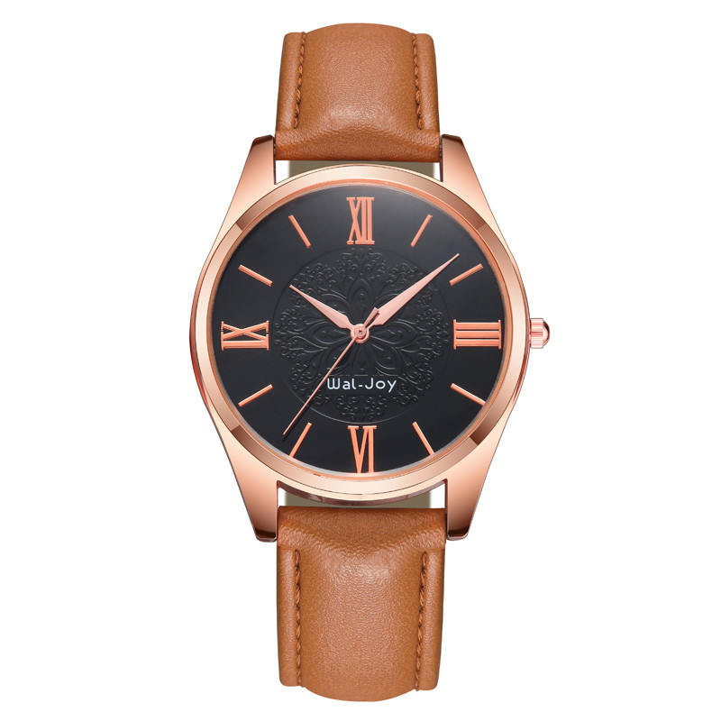 WJ-8104 Newest Style Leather Band Handwatches for Men Concise Cheap Business with Waterproof Men Watches