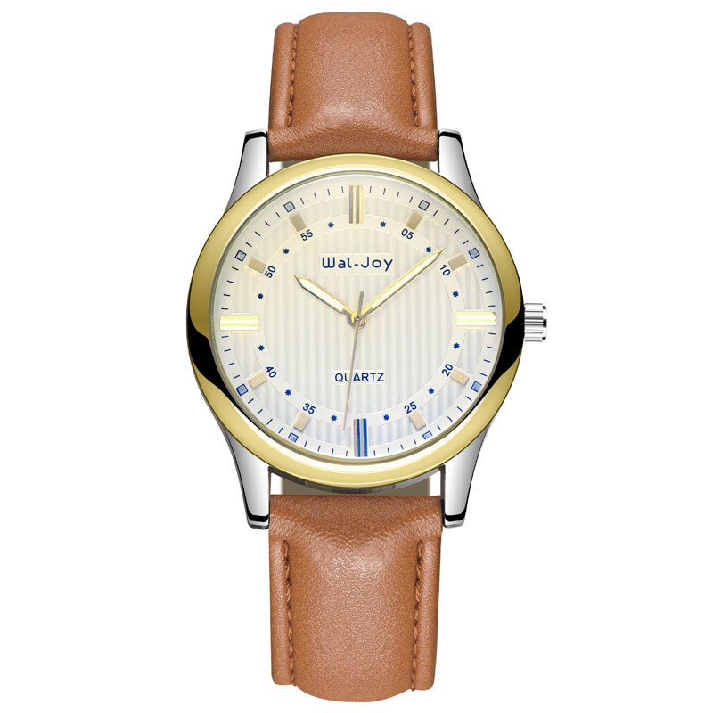 WJ-8107 Creative Personality Flower Face Quartz Leather Band Casual Men Watches Low Quantity Customized Watch