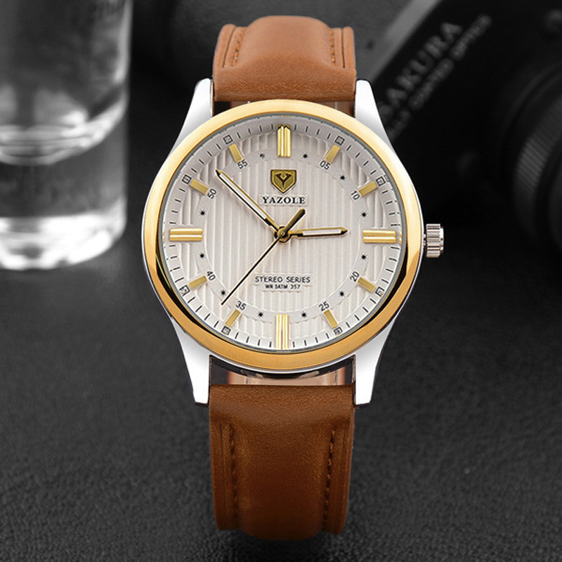 WJ-8107 Creative Personality Flower Face Quartz Leather Band Casual Men Watches Low Quantity Customized Watch