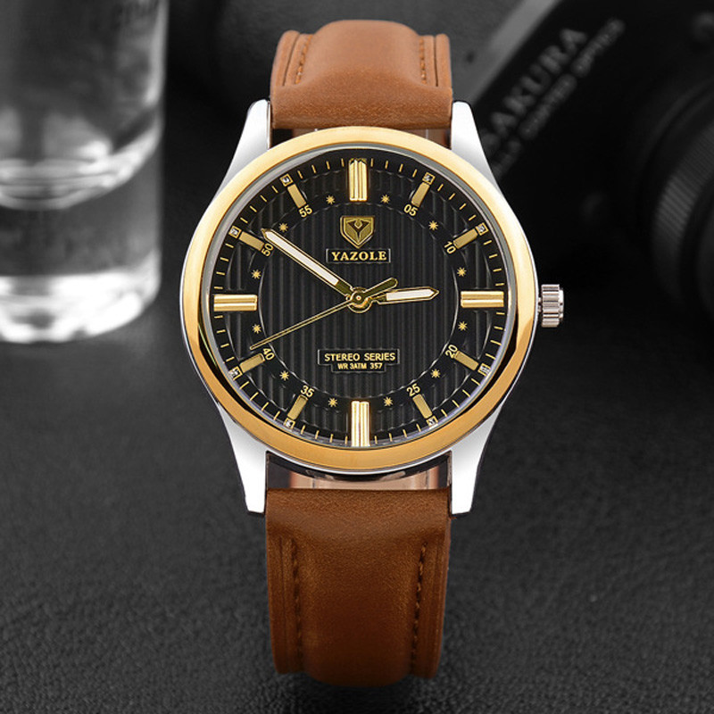 WJ-8107 Creative Personality Flower Face Quartz Leather Band Casual Men Watches Low Quantity Customized Watch