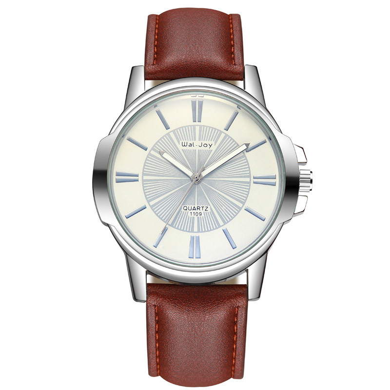 WJ-8103 Factory Latest Design Men Watches Small OEM Handwatches For Gentleman Business Waterproof Leather Quartz Wrist Watches