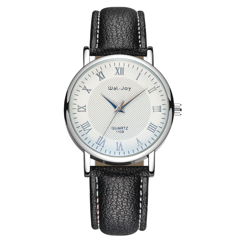 WJ-8101 Yiwu Factory Change the Logo Men Watch Wholesale Low MOQ OEM Wristwatch High Quality Leather Watch For Men