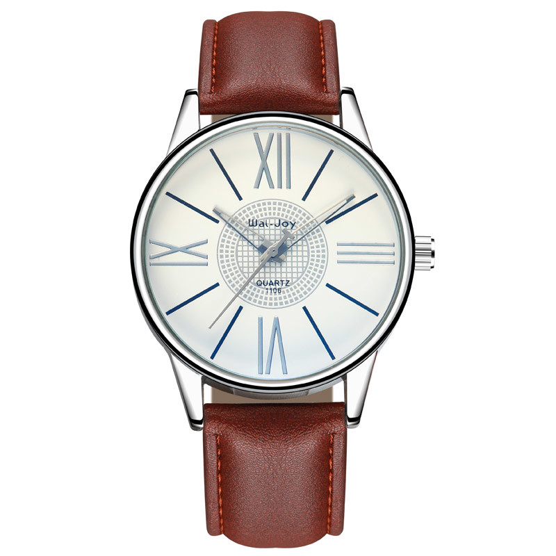WJ-8111 High Quality Good Looking Hot Sale Quartz Watch Low MOQ OEM Wristwatch Leather Strap Waterproof Watch For Men