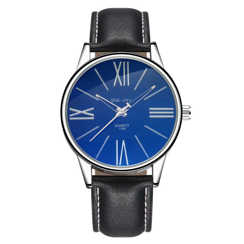 WJ-8111 High Quality Good Looking Hot Sale Quartz Watch Low MOQ OEM Wristwatch Leather Strap Waterproof Watch For Men