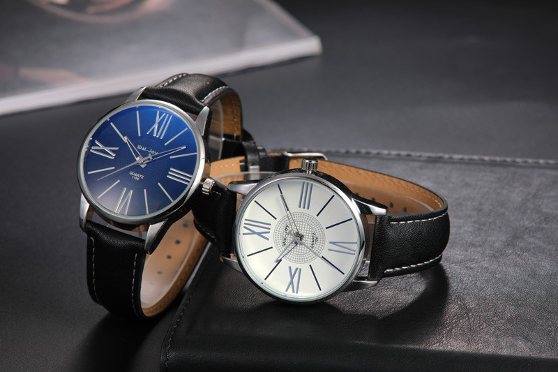 WJ-8111 High Quality Good Looking Hot Sale Quartz Watch Low MOQ OEM Wristwatch Leather Strap Waterproof Watch For Men
