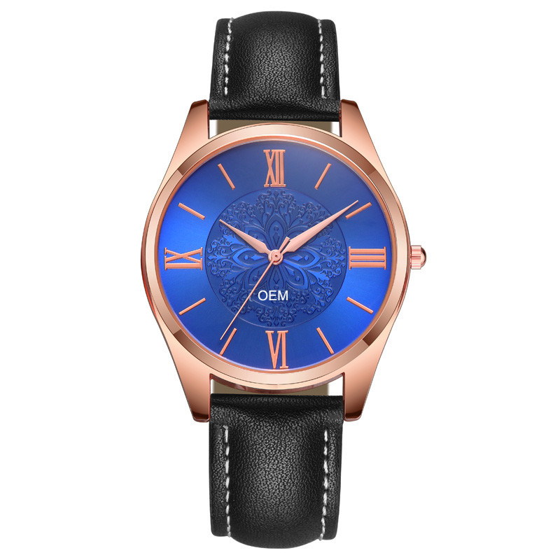 WJ-8104 Starry Sky Dial Design Vogue Gentlemen Wrist Watch Leather Strap Water Resistant Men LOW MOQ OEM Watches