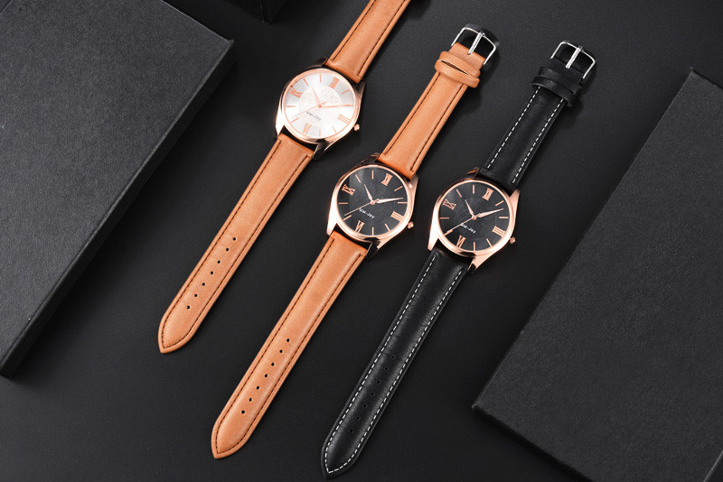 WJ-8104 Starry Sky Dial Design Vogue Gentlemen Wrist Watch Leather Strap Water Resistant Men LOW MOQ OEM Watches