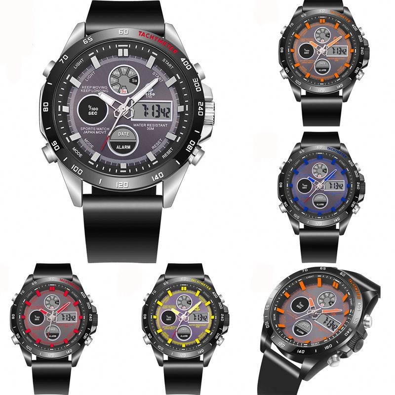 WJ-6912 Jeiso Brand Japanese Quartz And Digital Movement Man Watches