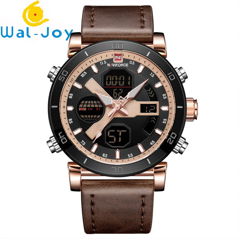 WJ-7602 Leisure and Fashion Classic European and American Men's Wrist-watch Waterproof Calendar Large Dial Sport Watch