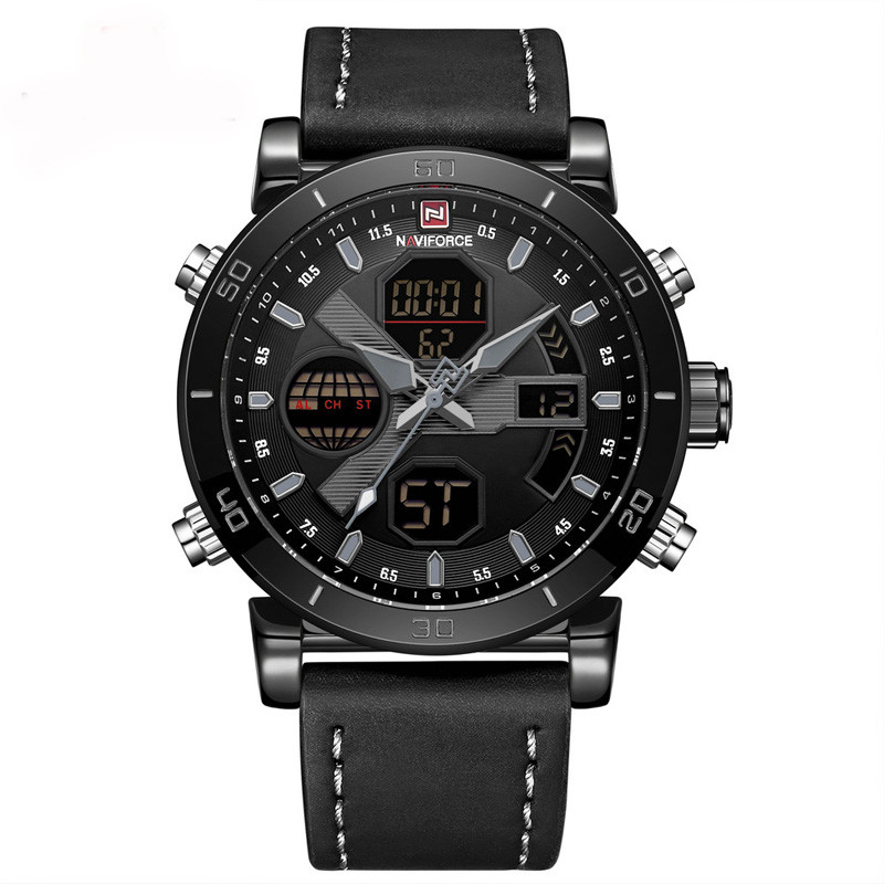 WJ-7602 Leisure and Fashion Classic European and American Men's Wrist-watch Waterproof Calendar Large Dial Sport Watch