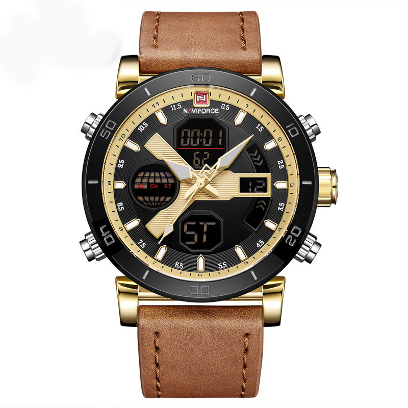 WJ-7602 Leisure and Fashion Classic European and American Men's Wrist-watch Waterproof Calendar Large Dial Sport Watch