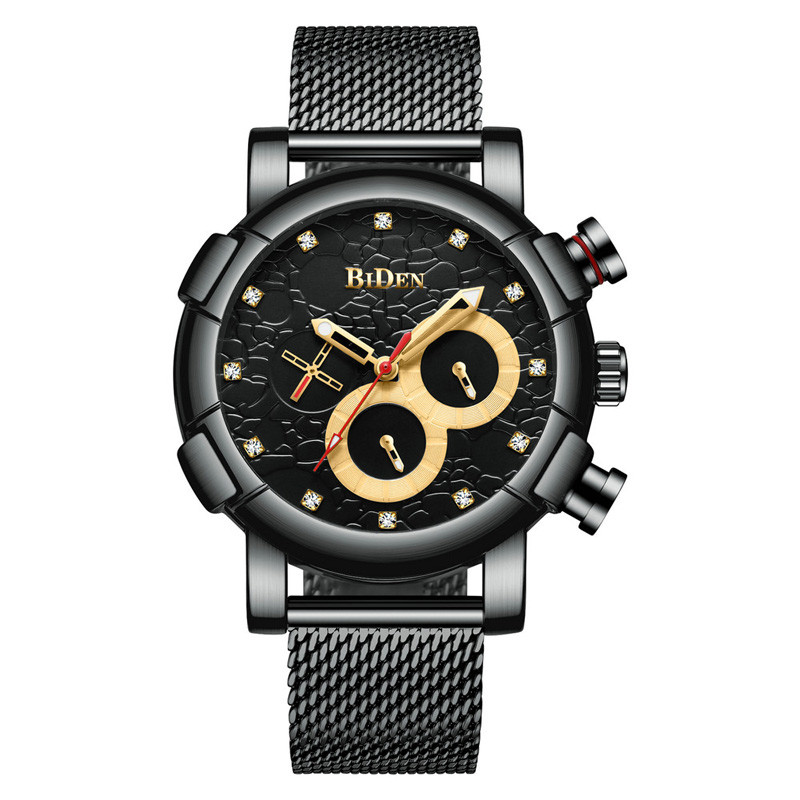 WJ-7392 Fashion Wholesales Men Watches 3ATM Waterproof Quartz Handwatches Aotu Date Day Stainless Steel Wrist Watches