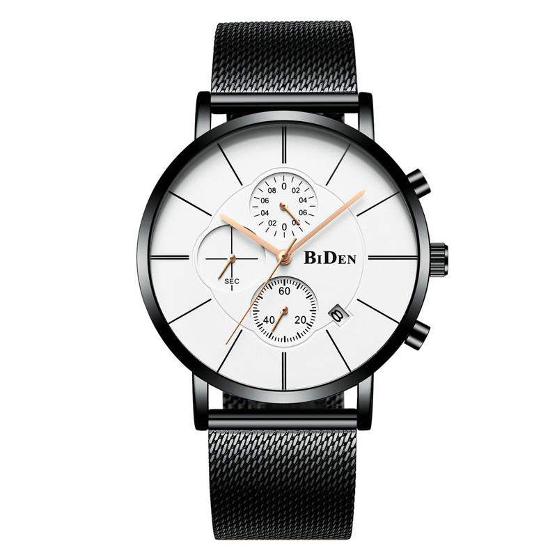 WJ-7393 Wholesales Casual Men Watches Waterproof Water Resistant Stainless Steel Handwatches 3ATM Date Quartz Wrist Watches