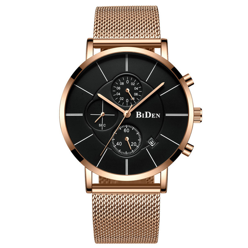 WJ-7393 Wholesales Casual Men Watches Waterproof Water Resistant Stainless Steel Handwatches 3ATM Date Quartz Wrist Watches