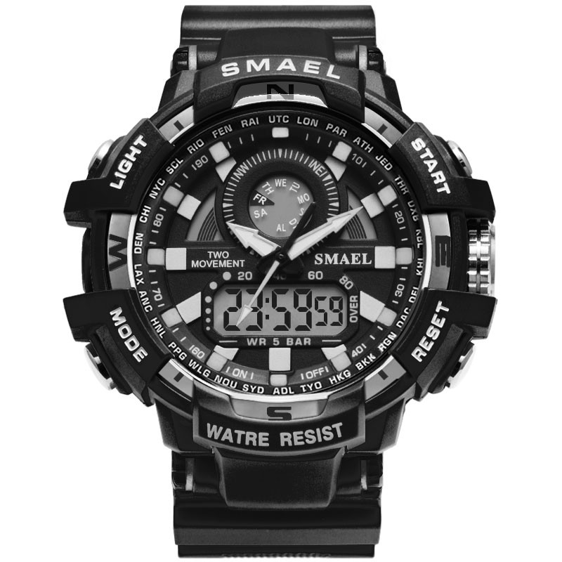 WJ-7398 Fashion Latest Design SMAEL Men Watches Big Face Brand Digital Wrist Watches Casual Cheap Price Silicone Handwatches