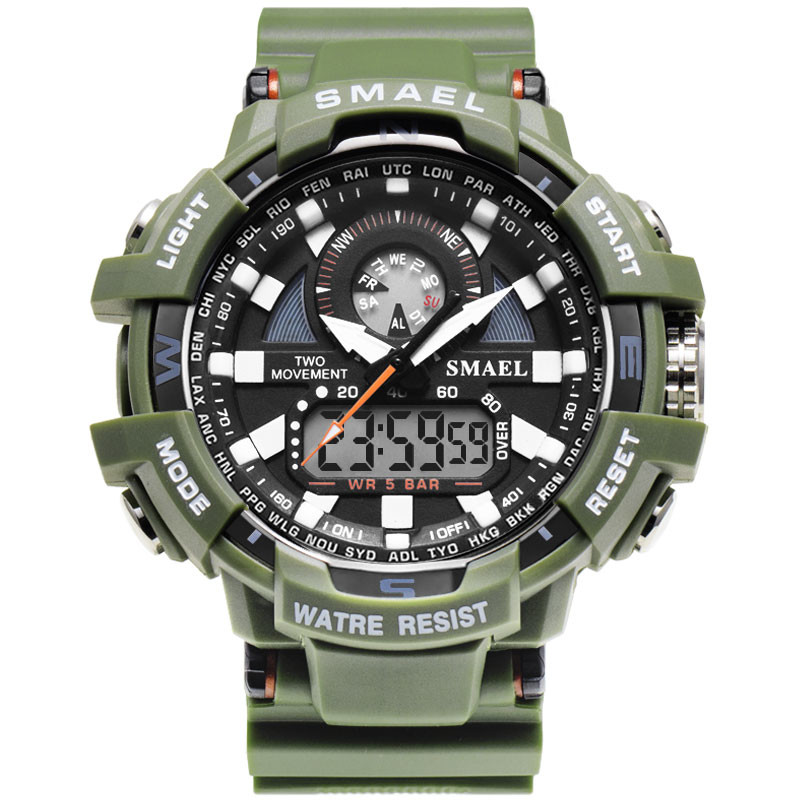 WJ-7398 Fashion Latest Design SMAEL Men Watches Big Face Brand Digital Wrist Watches Casual Cheap Price Silicone Handwatches