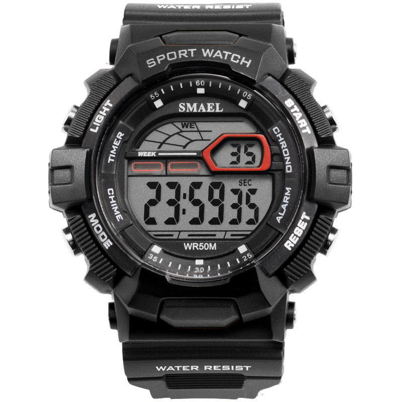 WJ-7399 SMAEL Brand Men Wrist Watches Big Face Digital Silicone Handwatches Waterproof Date 3ATM Boys Watches