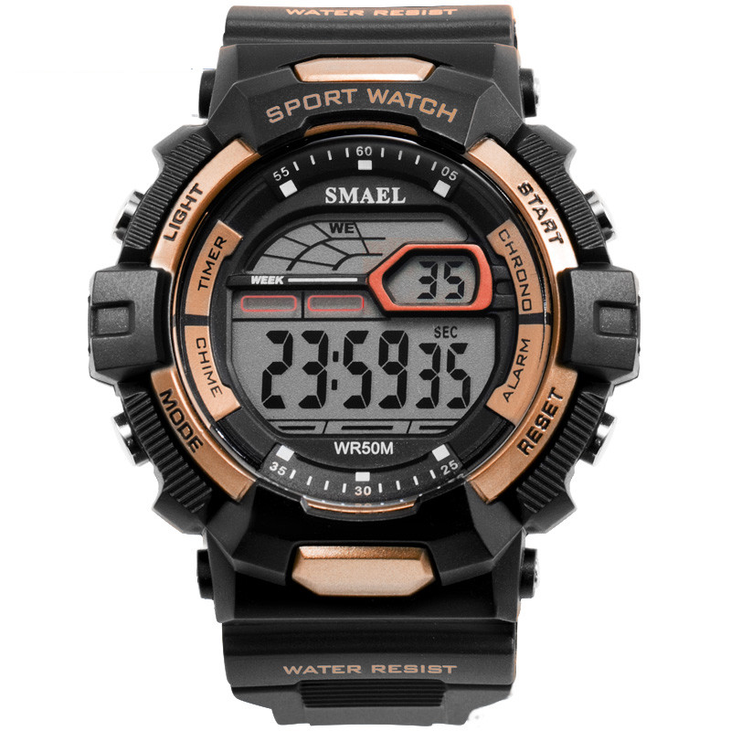 WJ-7399 SMAEL Brand Men Wrist Watches Big Face Digital Silicone Handwatches Waterproof Date 3ATM Boys Watches