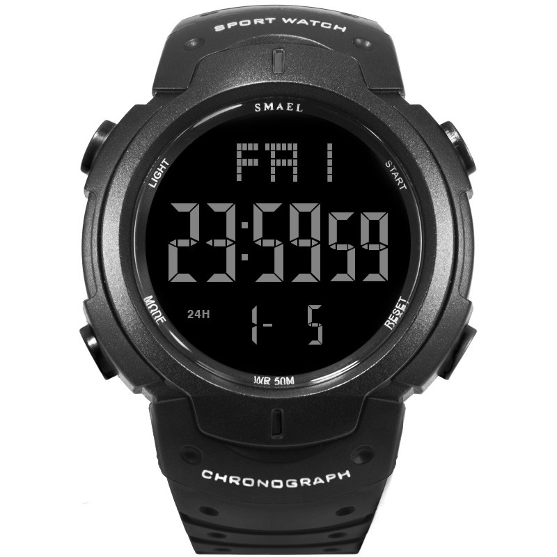 WJ-7702 Vogue Brand Men Watches SMAEL Waterproof Auto Date Digital Handwatches OEM custom Logo Plastic Wrist Watches