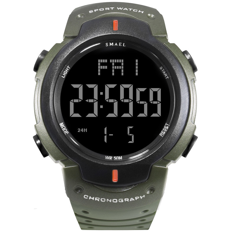 WJ-7702 Vogue Brand Men Watches SMAEL Waterproof Auto Date Digital Handwatches OEM custom Logo Plastic Wrist Watches