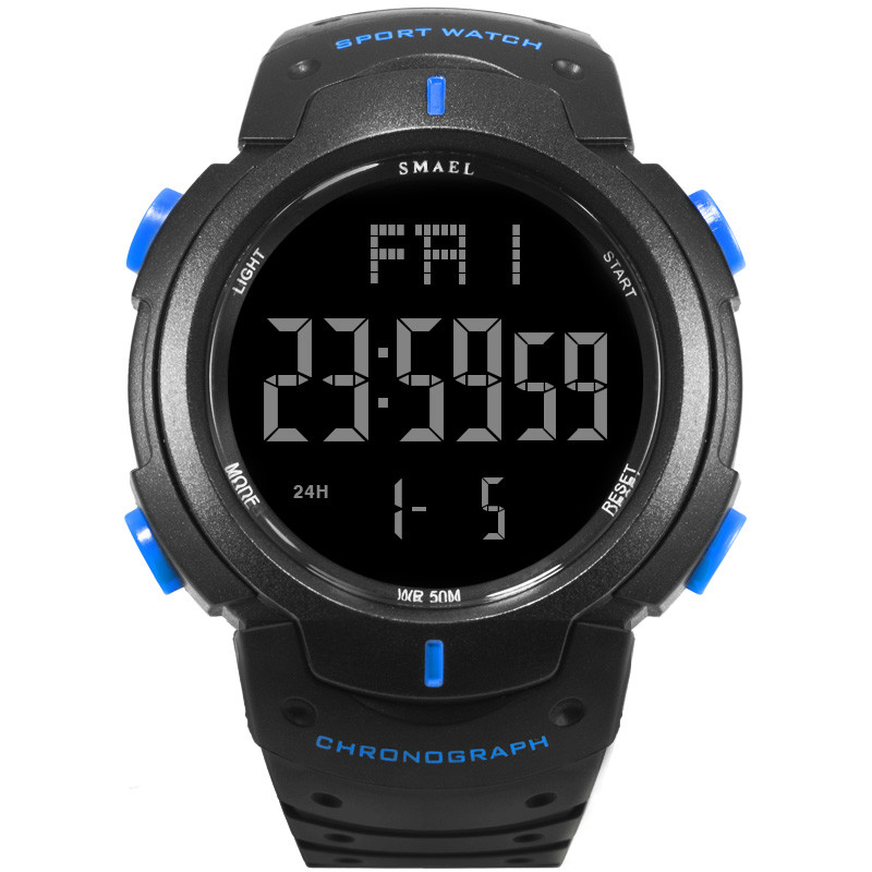 WJ-7702 Vogue Brand Men Watches SMAEL Waterproof Auto Date Digital Handwatches OEM custom Logo Plastic Wrist Watches