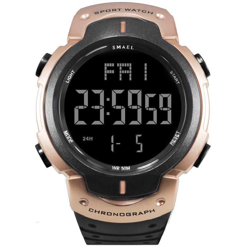 WJ-7702 Vogue Brand Men Watches SMAEL Waterproof Auto Date Digital Handwatches OEM custom Logo Plastic Wrist Watches