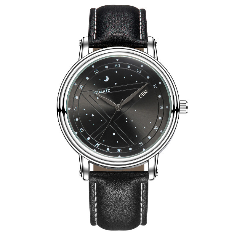 WJ-8109 Fashion Leather Wristwatch Waterproof Simple Popular Male watch Can Accept Small MOQ OEM Watch