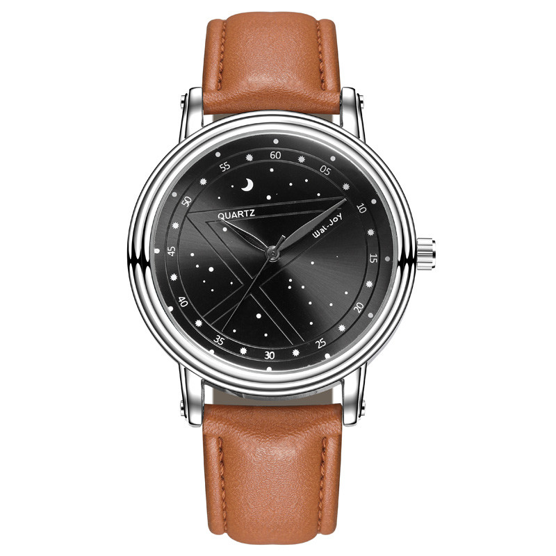 WJ-8109 Fashion Leather Wristwatch Waterproof Simple Popular Male watch Can Accept Small MOQ OEM Watch