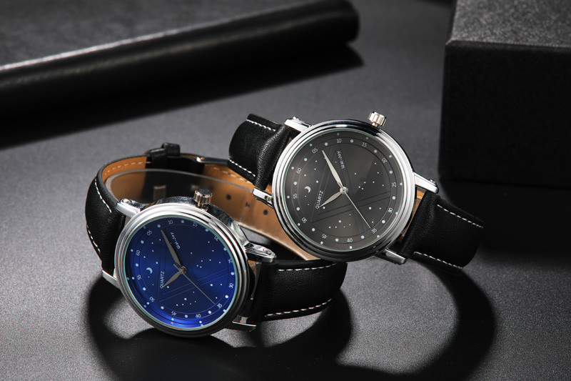WJ-8109 Fashion Leather Wristwatch Waterproof Simple Popular Male watch Can Accept Small MOQ OEM Watch