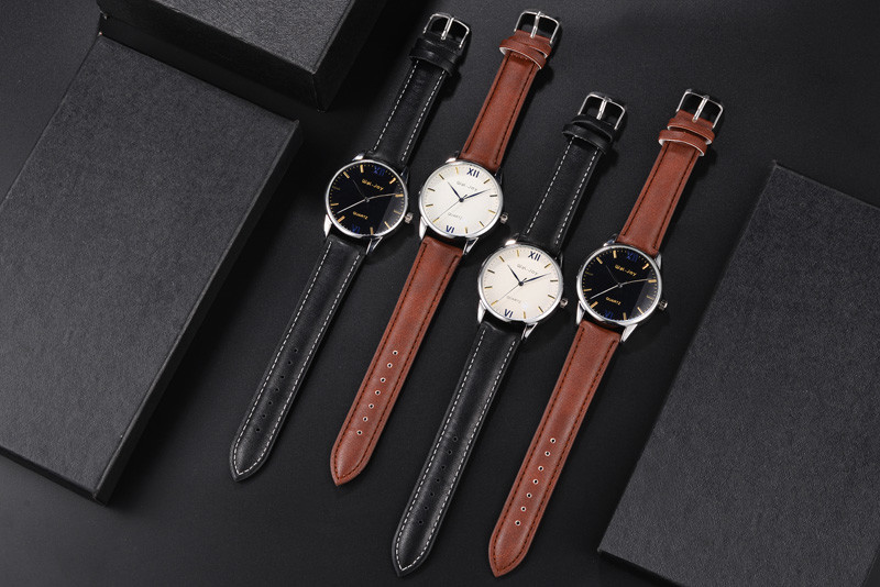 WJ-8110 Nice Quality Trendy Business Men Watches Small OEM Handwatches Factory Hot Selling Leather Wrist Watches