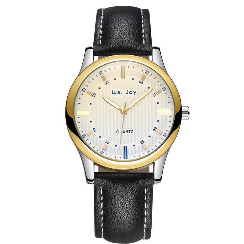 WJ-8107 New Design Factory Business Men Watches Waterproof Small OEM Handwathces Quartz Leather Wrist Watches