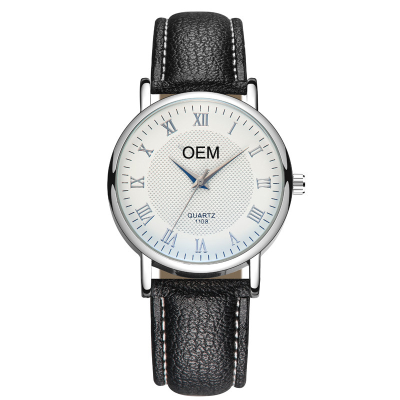 WJ-8101 Factory Latest Design Men Watches Small OEM Handwatches For Gentleman Business Waterproof Leather Quartz Wrist Watches