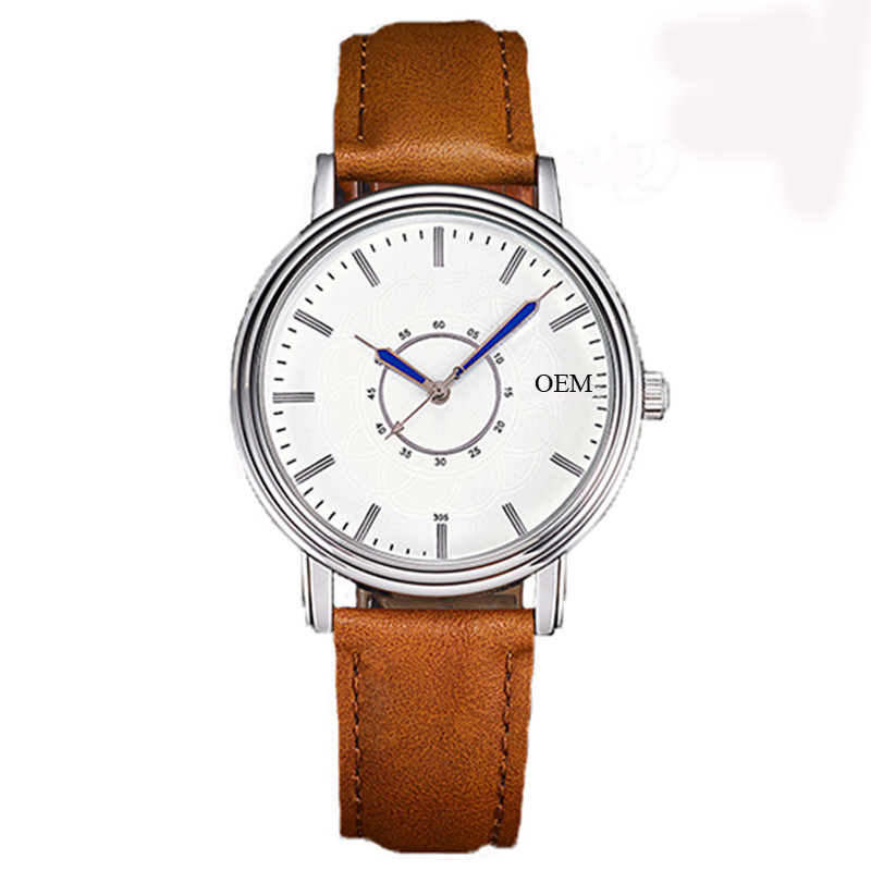 WJ-8108 Fashionable Simple Men's Watch Waterproof High-quality Quartz watch High-grade Small MOQ OEM watch